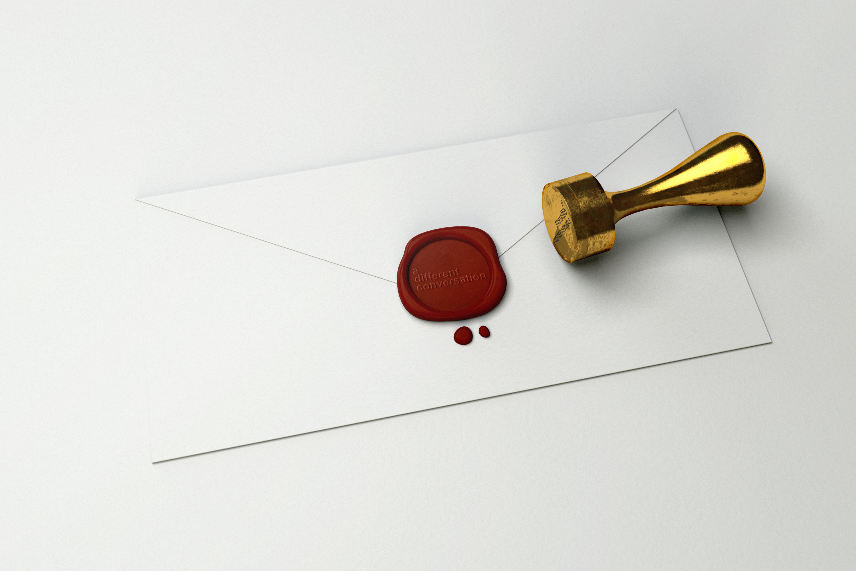 A Different Conversation Stamp Logo